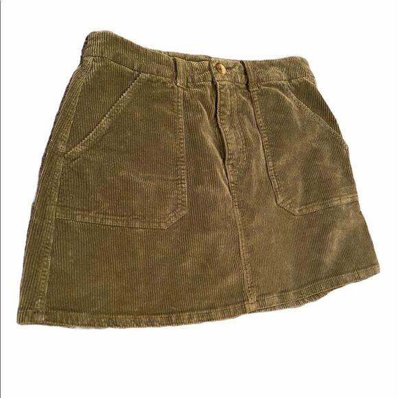American Eagle Corduroy A Line Skirt Sz 10 - Picture 1 of 9